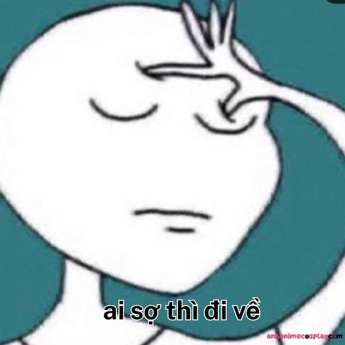 ảnh meme ai sợ thì đi về bựa hài hước